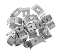 Mikinona 30 Pièces Pinces aveugles Verticales Fixation de Store Enrouleur Support de Fixation de Store cintres Rideaux de Panne Outils de Support de Rideau Clips aveugles verticaux Le Fer