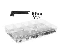 Mikinona 300 Pièces Kit Vis Inox avec Clés Allen Assortiment de Fixations pour Robinetterie Poignées de Porte et Accessoires de Salle de Bain Visserie Robuste pour Installation et