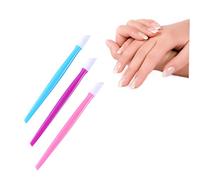 Mikinona 30pièces Bâtonnet Repousse Cuticule Plastique Outil De Manucure Pour Nettoyage Ongles Repousse-peaux Mortes Lot De Roses Bleues Violettes
