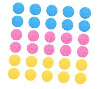 Mikinona 30pièces Éponges De Nettoyage Et Demaquillage Visage Éponges Exfoliantes Réutilisables Pour Hommes Et Femmes Ronde