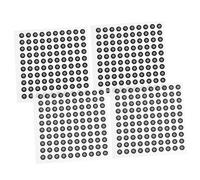 Mikinona 4 Feuilles Scanning Tracking Markers Dots Reflective Diffuse Target Stickers for Optical Measurement and Motion Capture in Industrial Design and Research