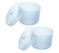 Mikinona 4 Pièces Boîte De Nettoyage De Tête De Meulage Outils D'Art D'Ongle Tasse D'Outil D'Ongle Pot D'Outils D'Ongle Coupe-Ongles Stérilisateur Réservoir D'Outil D'Ongle En Plastique