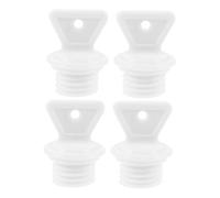 Mikinona 4 Pièces Bouchons de Rechange pour Bouillottes Caoutchouc Bouchon Fileté Étanche pour Bouteille Eau Chaude Joint de Sécurité Fermeture Anti-fuite