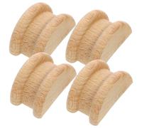 Mikinona 4 Pièces Colonne décorative avec chapiteau Romain décorations murales pour Le Salon décoration Murale Rustique décoratif Applique onlay sculptée en Bois Applique de Meubles rétro