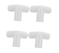Mikinona 4 Pièces Connecteurs Dangle Voies pour Parc Garçon Fille Raccords Plastiques pour Barrière de Jeu de Rechange Blanches Installation Facile pour Usage Intérieur et Extérieur