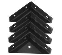Mikinona 4 pièces Équerres Angle Triangulaires Renforcées Fer Supports Étagère et Consoles Assemblage pour Meubles Lot de Fixation Robuste pour Étagères et Coins de Meubles