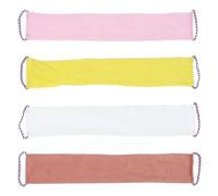 Mikinona 4 Pièces Exfoliant Corps Japonais Nylon Doux Serviette Exfoliante à Séchage Rapide Longue Bande Multifonction pour Sauna Bain et Gommage Dos