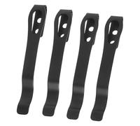 Mikinona 4 Pièces Gaine arrière en acier inoxydable outils mini clamp metal clips de fixation multifonction pince metallique clip métallique extérieur Black