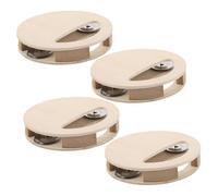 Mikinona 4 Pièces Hochet Bois Non Peint DIY pour Garçon Fille Kit Dinstruments de Percussion Montessori Développement Sensoriel et Interaction Parent Garçon Fille