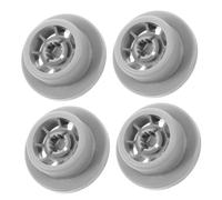 Mikinona 4 Pièces Lot De Roues Panier Inférieur Pour Lave-vaisselle De Rechange Compatibles Avec Les Grandes Marques Installation Facile Et Stabilité Renforcée