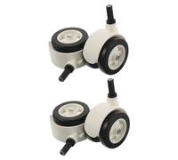 Mikinona 4 Pièces Pas de passif roue silencieuse mini-roues roulettes pivotantes roulettes de remplacement pu