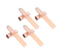 Mikinona 4 Pièces Pinceaux à Silicone avec Couvercle Lot de Brosse à Gloss Applicateur Pratique pour Maquillage Outil Cosmétique Portable Plastique Rose