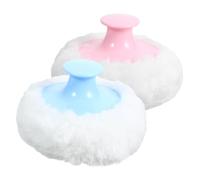 Mikinona 4 Pièces Pouffler En Poudre Parlant Bouffée De Beauté Bouffée Avec Poignée Houppette Pour Le Corps De Bébé Enfants Bouffés Bébé Bouffée Moelleuse Bouffée De Bébé Objets Tampon