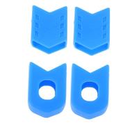 Mikinona 4 Pièces Protections Manivelles Vtt Silicone Bleues Housses Antichocs et Antidérapantes Faciles à Installer et Nettoyer Protection Robuste Rayures et Impacts pour Pédalier de