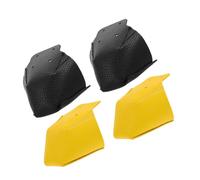 Mikinona 4 Pièces Protège-Orteils pour Patins à roulettes Lot de PU Antidérapant avec Surface Texturée Respirant et Flexible Protection Sécurisée pour Patins Quad Noir et Jaune