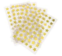 Mikinona 40 feuilles Gommettes Autocollants Récompense Aluminium Or Auto Adhésifs pour École Garçon Fille Bricolage