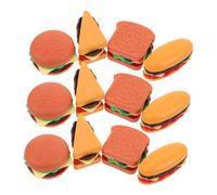 Mikinona 40 Pièces Miniature Fast Food Réaliste Hamburger Hot Dog Sandwich et Toast DIY Créatif pour Garçon Fille Accessoires de Jeu de Rôle et Décoration