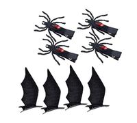 Mikinona 4paires Quatuor Clips Cheveux Halloween Clips Araignée Pour Garçon Fille Accessoires Festifs Pour Petits Monstres