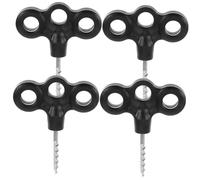 Mikinona 4pièces Piquets pour Château Gonflable Piquets De Camping Robustes pour Tente De Remplacement Accessoires De Tente pour Extérieur