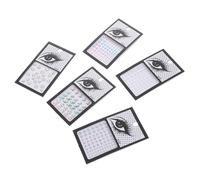 Mikinona 5 feuilles Autocollants Boucles Doreilles et Perles Adhésifs de Bijoux Visage Multiformes pour Filles Stickers Faciaux pour Festivals Noël et Halloween