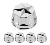 Mikinona 5 Pièces Caps de Protection pour Écrous de Roue Couvre-écrous de Moyeu pour Voiture Quad ATV Remorque et SUV Protection Antivol et Anti-desserrage