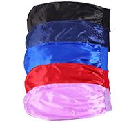 Mikinona 5 Pièces Chapeau De Bande Élastique Chapeau De Cheveux Bouclés Bonnet De Soie Pour Dormir Bonnets Pour Femmes Enveloppe Capuchons Chimio Chaps-sang Caps De Couchage Satin