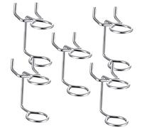 Mikinona 5 pièces Crochet Panneaux Perforés Support Double Anneau pour Tournevis et Outils Organisateur Utilitaire pour Atelier Garage Cuisine et Boutique