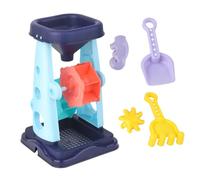 Mikinona 5 pièces Jouets de Sable pour Garçon Fille Kit Créatif Plage avec Pelle et Sablier Accessoires Colorés Aléatoires Piscine Bac à Sable et Activités Extérieures Couleur Aléatoire