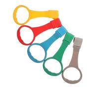 Mikinona 5 Pièces Lot de Anneaux de Tirage pour Parc Garçon Fille Poignées Colorées pour Lit et Parc Aide Marche Stimulation Motrice et Renforcement des Bras pour Nourrissons et Tout-petits