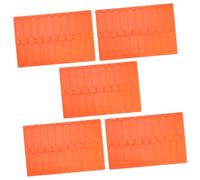 Mikinona 5 Pièces Rack de glissière de Laboratoire Support de Diapositive au Microscope Case de Stockage de Diapositive de Microscope Cas Orange