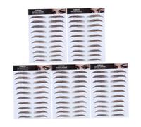 Mikinona 5 pièces Stickers Sourcils Semi-permanent Marron Autocollants Poils Naturels Pour Sourcils Fins Outil Maquillage Rapide Sans Pour Définition