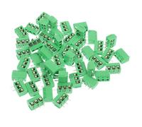 Mikinona 50 pièces Bornier à Vis pour Pcb Connecteur Électrique Compact pour Raccordement Accessoire Pratique et pour Câblage Électronique