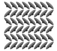 Mikinona 500 Pièces cache vis bouchon à vis Caps de protection du couvercle Couvoirs de bonnet en dôme Bouchons pour en plastique pour noir Black