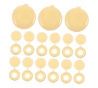 Mikinona 500 Pièces Cache-vis Plastique à Charnière Cache Boulons Décoratifs et Antipoussière Protection pour Vis Auto-taraudeuses Installation Facile pour Amélioration Maison et Industrie