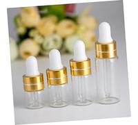 Mikinona 50pièces Bouteille Huile Compte-gouttes Verre Transparent Lot Pour Huiles Essentielles Voyage Et Utilisation Quotidienne