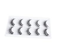 Mikinona 5paires Faux Vivid Realistic Pour Femmes Denses Et Naturels Avec Paillettes Pour Maquillage Quotidien Et Événements Spéciaux Noir