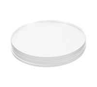 Mikinona 5pcs Disques Transparents en Acrylique Rond Compact et Facile à Transporter pour Projets Professionnels et Remplacement de Verre Cadre Photo