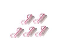 Mikinona 5pièces Brosse pour Ongle Kit de Brosses Nettoyantes avec Manche Portable pour Nettoyage des Ongles