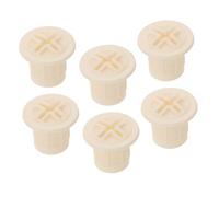 Mikinona 6 Pièces Caps de Protection Vis Blanches pour Glissière Garçon Fille Bouchons Plastique pour Renforcement et Maintenance Sécurisée des Intérieurs