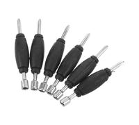 Mikinona 6 Pièces Fingerboard Tool Double Head Mini Screwdriver Kit Métal Noir Multifonction pour Réparation et Entretien de Finger Skateboards Compact et Portable pour DIY