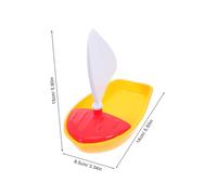Mikinona 6 Pièces Jouets Voiliers Plage Plastique pour Garçon Fille Kit Portable de Bateaux de Jeu Aquatique Couleurs Aléatoires pour Plage Bain et Fête Couleur Aléatoire