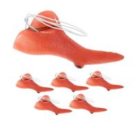 Mikinona 6 Pièces La sorcière s'habille avec Nez Décorations d'halloween Costume de Faux Nez Long Jouets Vinyle Rose