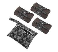 Mikinona 6 pièces Lot de Serviettes Hygiéniques Lavables de Portable pour Femmes Réutilisables Confortables et Écologiques Post-partum et Usage Quotidien