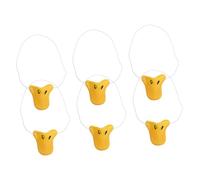 Mikinona 6 pièces Nez de Canard Réaliste Vinyle Accessoire Compact et Facile à Utiliser pour Fêtes Anniversaires Halloween et Cosplay