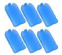 Mikinona 6 Pièces Pack Glace Réutilisable pour Ventilateur Climatisation Portable Refroidissement Rapide Glace Cristal Moyenne avec Remplissage Eau Léger et Compact pour Extérieur et Fête