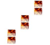 Mikinona 6 Pièces peigne Brosses à cheveux brosse à cheveux pour hommes balayette curls comb cheuveux barbir cpiffeuse hair toppers coiffeur cordeau brosse à cheveux démêlante PC Brown