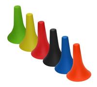 Mikinona 6 pièces Plots de Marquage Basket-Ball Cônes Plastique Multicolores Équipement Entraînement Football Basketball et Empilable pour Exercices Coordination