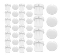 Mikinona 60 pièces Couvercle de Capuchon d'extrémité Aveugle Blanc en Plastique 2,10 x 2,10 x 2,00 CM pour fenêtres, Cache Les découpes du Rail, Usage Salon et hôtel, 60 pcs