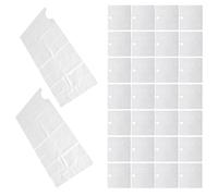 Mikinona 60 Pièces Lot de 60 Protège-Lavabo Jetables Transparents 65 CM pour Récupération de Poils de Barbe et Cheveux, Tablier de Rasage Homme Pratique pour Salle de Bain, Accessoire