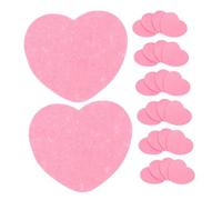 Mikinona 60 Pièces Lot de Éponges Faciales Comprimées Forme Cœur de Bois Naturelle Éponges Visage Exfoliantes pour Nettoyage Doux et Démaquillage Compactes et Réutilisables pour Types de